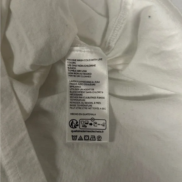 Free People We The Free Perfect Oversized Cotton Tee T-Shirt Crew Short White S - Picture 4 of 10